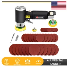 Mini Air Sander Polisher Kits Dual Action 1" 2" 3" Random Orbital for Auto Body
