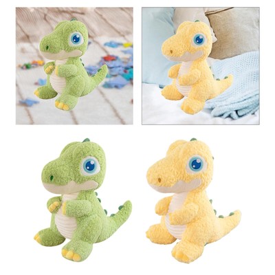 Peluche Dinosaure En Tissu Doux – Coussin Pour Bébé, Enfant, Fille Ou Garçon – 28 Cm – Cadeau Anniversaire Pâques