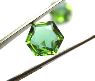 Certified 33.65 Ct Pair Hexagon Cut Color changing Alexandrite Gemstone SPC2