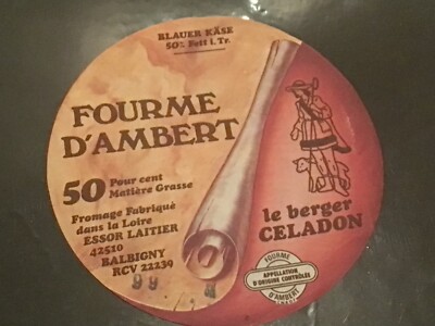 Montagne Fourme d Ambert Le Berger Céladon Cheese Label