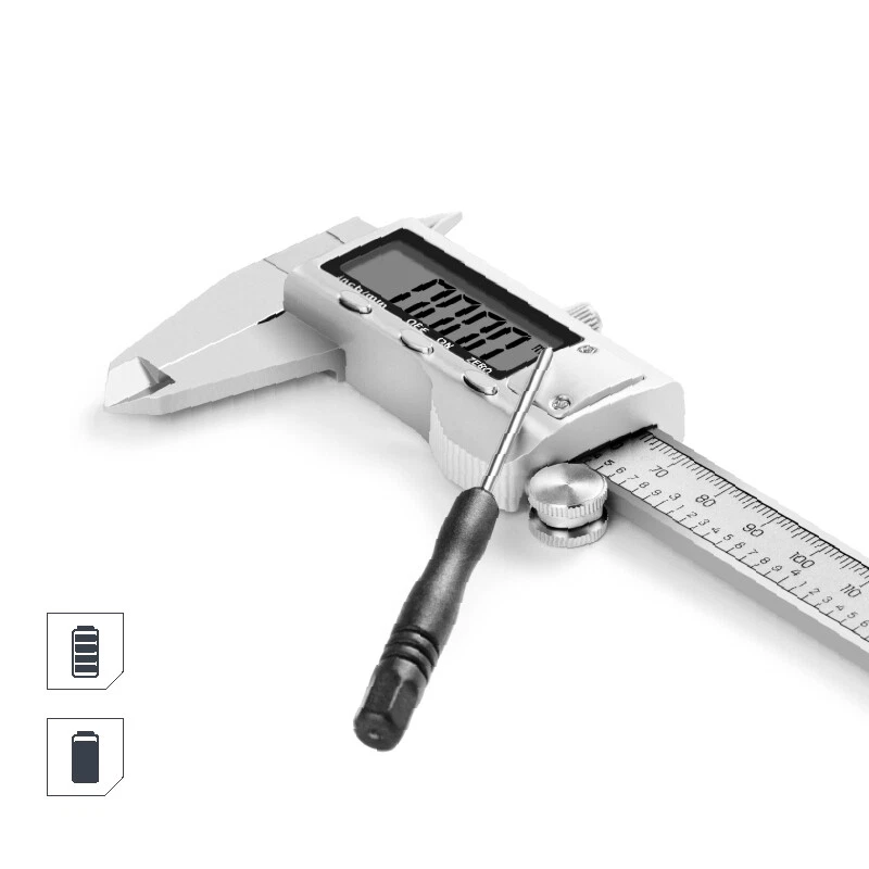 deli Vernier Precision Micrometer Machinist Vernier Caliper Thickness Gauge - Image 3 of 4
