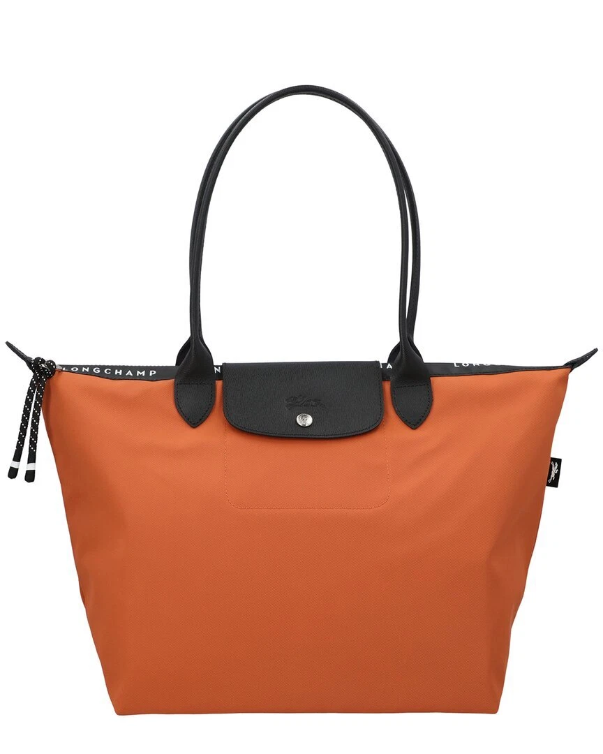 Longchamp logo-print canvas tote - Neutrals