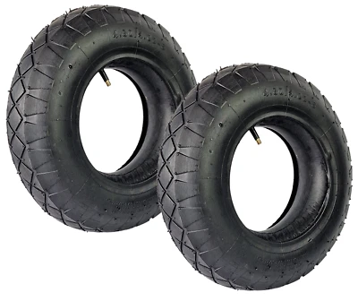 HERO PROFIWERKZEUG 2x Schubkarre Reifen mit Schlauch 4.80/4.00-8 4PR Ersatzreifen Luftreifen HERO