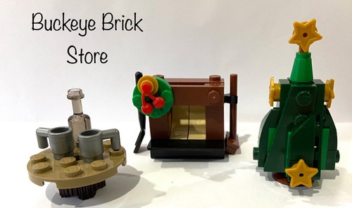 NEW Lego Christmas Tree, Fireplace, Table Cups Bottle Harry Potter Minifigures - Picture 2 of 2