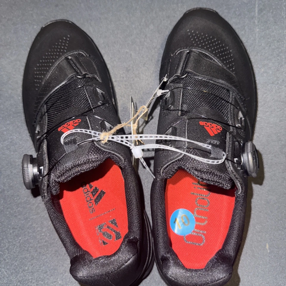 Adidas 5.10 Kestrel Pro Boa Negro Rojo BC0635 Ciclismo Bicicleta Zapatos Hombres Talla 10 Nuevo Foto 3 de 4