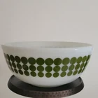 Vintage Pyrex Green Dot #404 4 Qt Mixing Bowl 1968-1973 NICE RARE