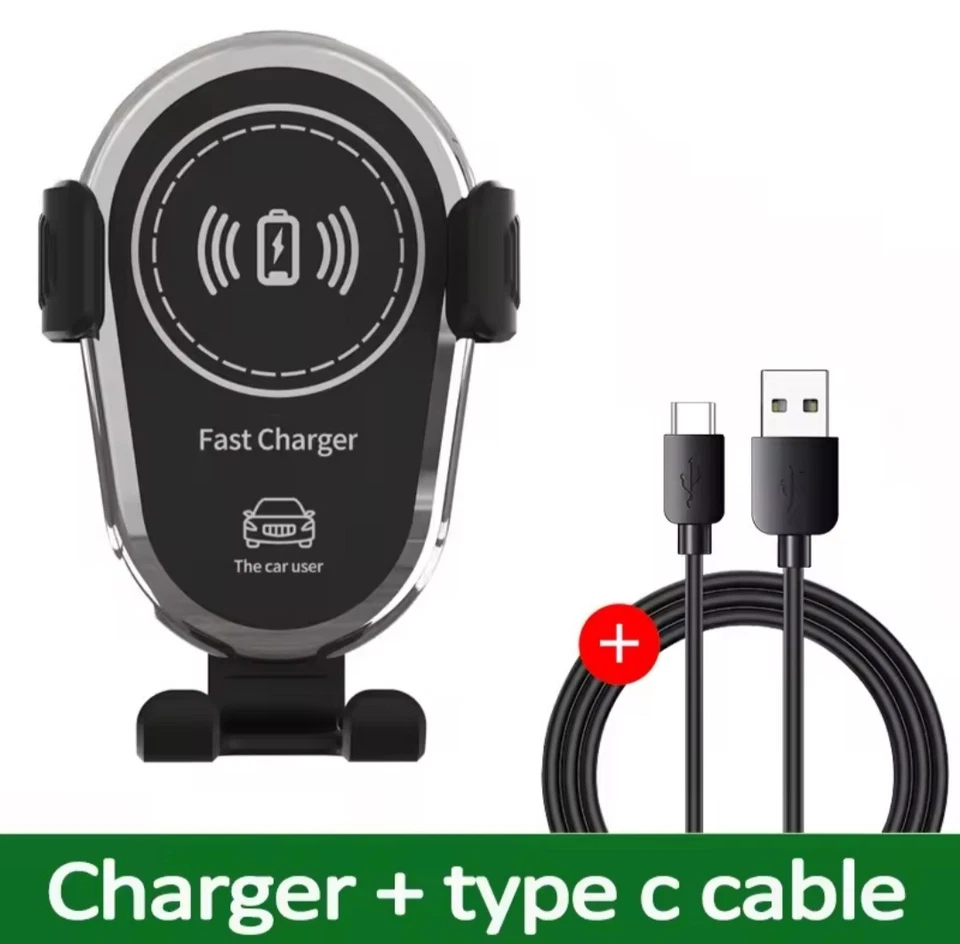 CARICABATTERIA CARICATORE AUTO WIFI WIRELESS SUPPORTO CELLULARE RICARICA VELOCE - Immagine 2 di 4