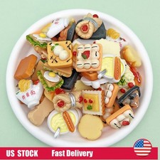 11Pcs 1/12 Scale Dollhouse Miniature Breakfast Food Kitchen Lot Accessories