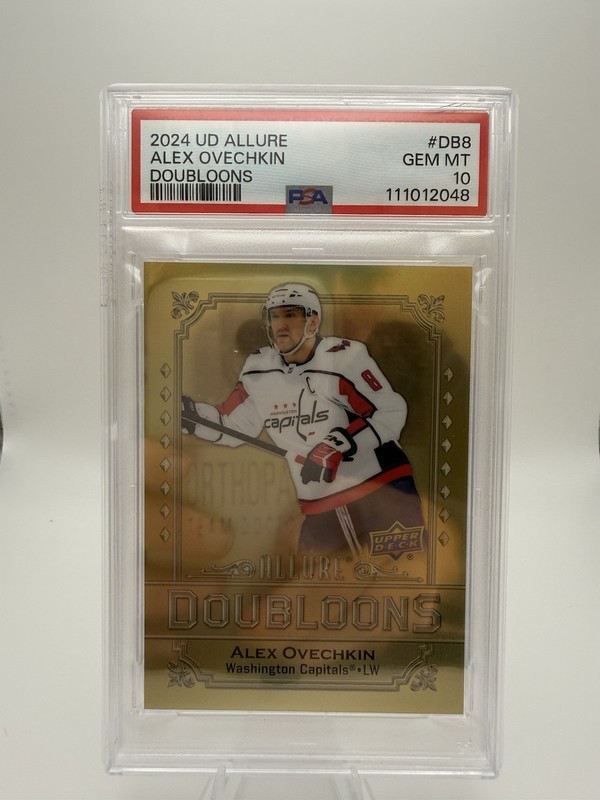 Upper Deck 2024-25 Allure Doubloons Alex Ovechkin DB-8 PSA 10 Capitals