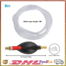 Gas Transfer Siphon Pump Gasoline Siphone Hose Oil Water Fuel Transfer Hand Pump