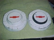 Chevy 1961-1963 2 Apache Truck Dog Dish Bowl Hubcaps Original Slum Nub Caps