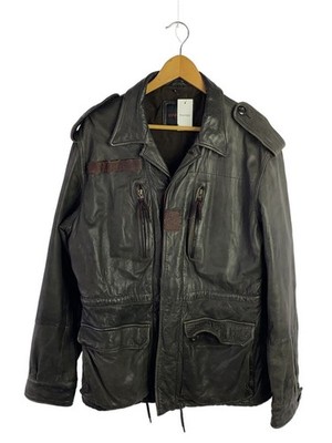 Serge Pariente/Leather Jacket Blouson/L/Sheepskin/Gry/Plain 3687