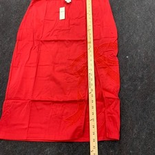 MAEVE By Anthropologie Bow Midi Pencil Skirt Women's Size XL Red