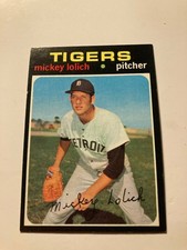 1971 Topps baseball #133 Mickey Lolich Detroit Tigers corner wear pitcher