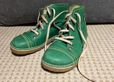 EJECT Leder-Boots grün Größe 39