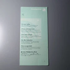 Continental Airlines Boeing 757 11/98 Safety Card 