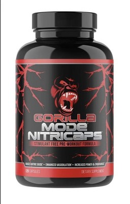 Gorilla Mode Nitricaps Pre Workout 120 Ct