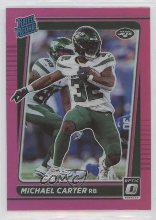 2021 Panini Donruss Optic Rated Pink Prizm Michael Carter #235 Rookie RC 0q39