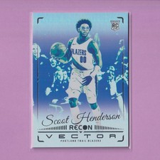 2023-24 Panini Recon Vector #18 Scoot Henderson RC Rookie