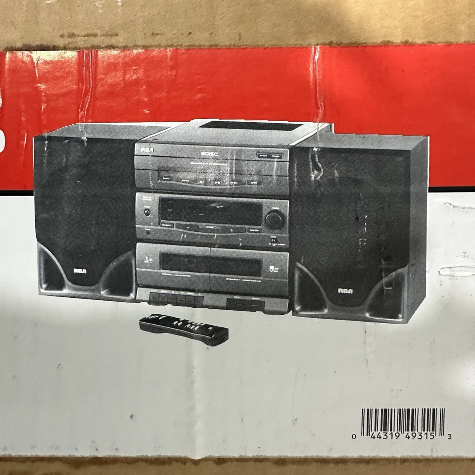 NEW RCA Stereo System w/ Drawer Load, 3 CD Player + remote control RP-9315 - Image 2 of 4