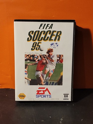FIFA Soccer 95 (Sega Genesis, 1994) 100% CIB komplett ~ getestet & funktionsfähig 