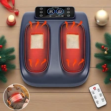 Electric Foot Massager with Heat for Neuropathy & Plantar Fasciitis Pain Relief.