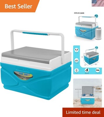 Picnic Cooler   4.5 Liter Hard Cooler   Coolbox Keeps Contents Cool for 48 Ho...