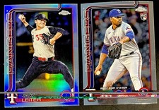 Jack Leiter Refractor and Kumar Rocker Rookie Debut Texas Rangers