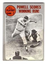 1970 Topps #200 A.L Playoff Game 2 - Powell Scores Winning Run! (ST)