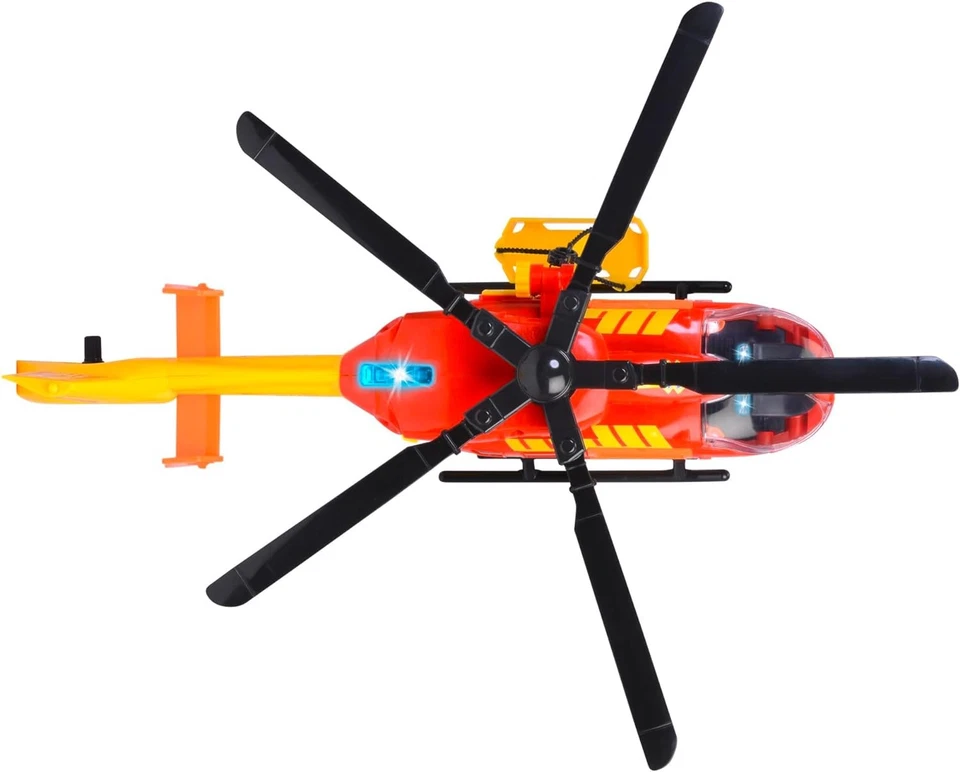Dickie Toys - RESCUE HELICOPTER AIRBUS H145 (36 cm) - Toy Helicopter with Wind-U - Immagine 2 di 4