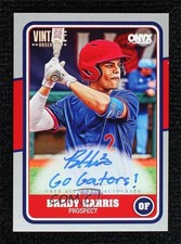 2025 Onyx Vintage Silver Border Inscribed 9/10 Brady Harris #VABRHA Auto 0j81