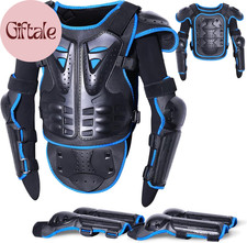 Full Body Kids Motorcycle Armor Suit - Upgraded Youth Dirt Bike Gear, Chest Back