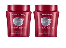 Connoisseures Silver Jewelry Cleaner , Liquid Dip Jewelry Cleaner In Red 2 Jars