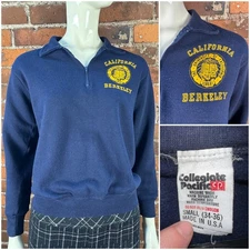 Vintage 1970's COLLEGIATE PACIFIC University of California Berkley Sweatshirt SM