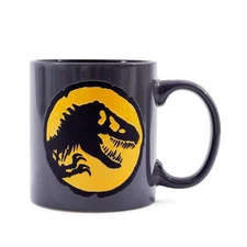 Jurassic World Dominion T-Rex Textured Logo Wax-Resist Ceramic Mug | 20 Ounces