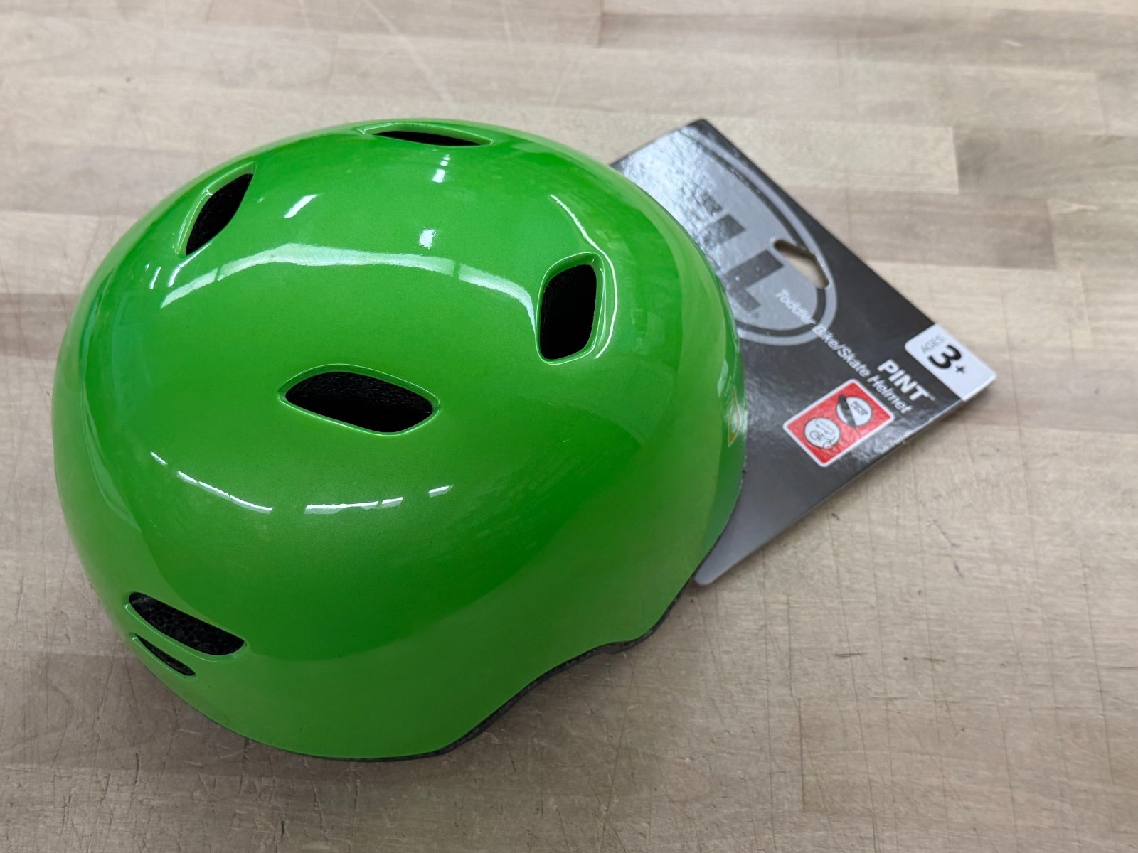 BELL ~ Pint ~ Toddler Bike/Skate Helmet ~ Green ~ Age:3+ ~ 4