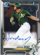 2021 Bowman Chrome #CPA-JDI Jordan Diaz