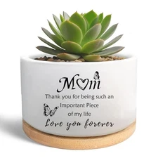 Gardening Thank You Gifts for Mom, Succulent Plant Pot, Flower Love you forever