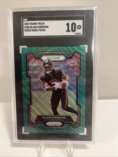 2023 Panini Prizm - Rookies Bijan Robinson #305 Green Wave Prizm (RC) SGC 10