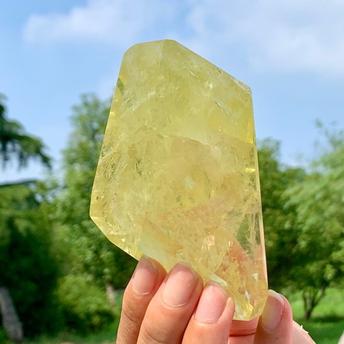 318G AAA Grade Natural Citrine Freeform Quartz Crystal Healing Energy Chakras - Picture 20 of 24