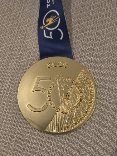 2021 NYC New York City 50 ANNIVERSARY MARATHON MEDAL Abbott World Marathon Major