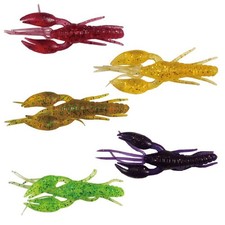 30Pcs 8cm/6g Fishing Crayfish Soft Baits Bionic Lures Swimbait For Crappie Bass