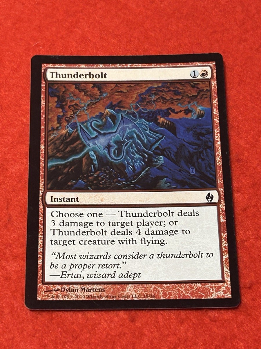 MTG Thunderbolt Foil 19/34 Premium Deck Series | eBay