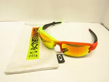 OAKLEY FLAK 2.0 Sunglasses Prism Lens | Black Frame | Storage Bag | Used