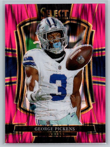 2025 Panini Select #197 George Pickens Pink Prizm Shock