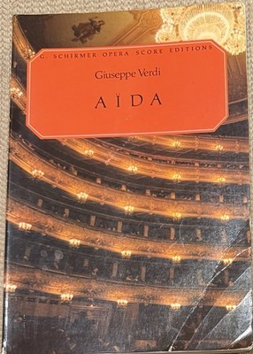 VERDI: Aida - Vocal Score (G. Schirmer, paperback, 1963)