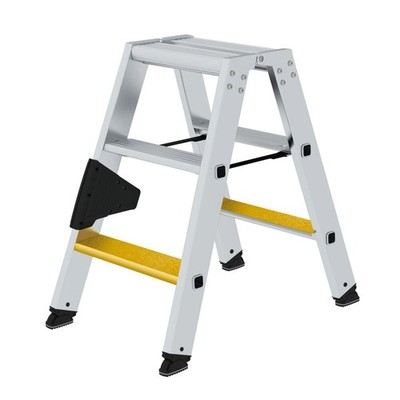 Stufen-Stehleiter beidseitig begehbar mit clip-step R13 Anzahl Sprossen: 2x6
