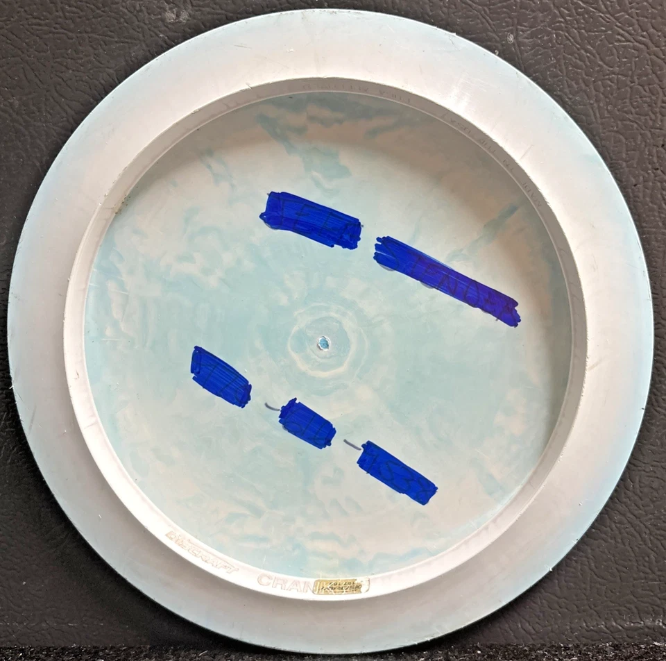 Discraft ESP Crank Distance Driver 171g Swirly White/Blue Used - Image 2 of 4