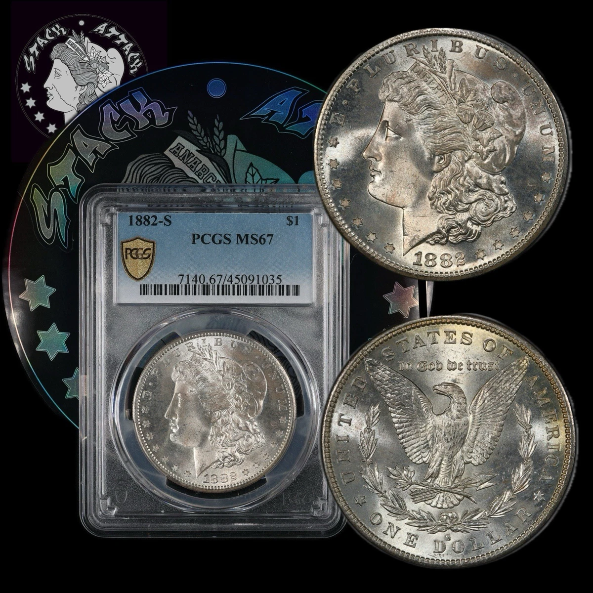 MS 67 Graded 1882 Year Morgan US Dollars (1878-1921) for sale | eBay