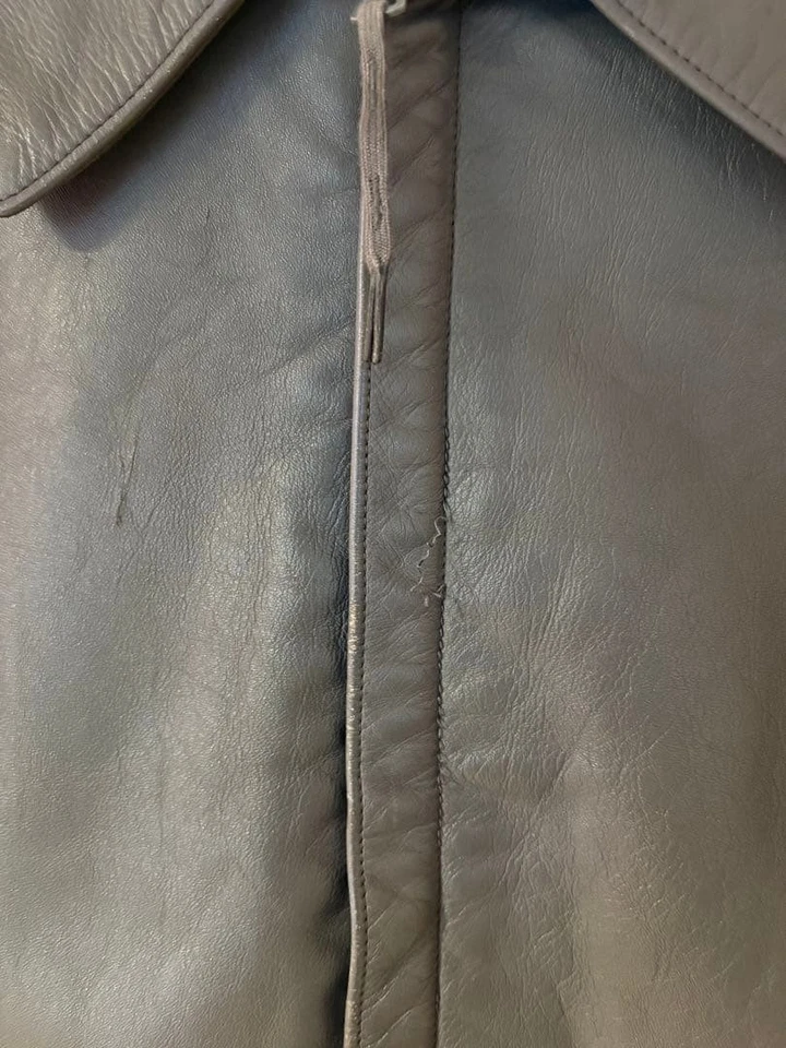 Chaqueta de cuero submarino militar alemán L Foto 4 de 4